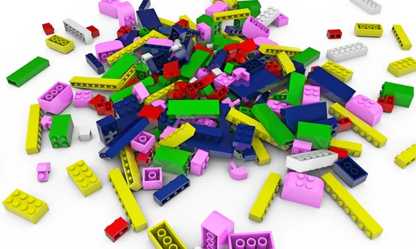Plastic bricks — Stock Photo, Image