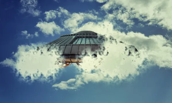 UFO rymdskepp — Stockfoto