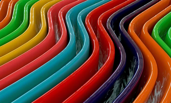 Farbige Wellen — Stockfoto