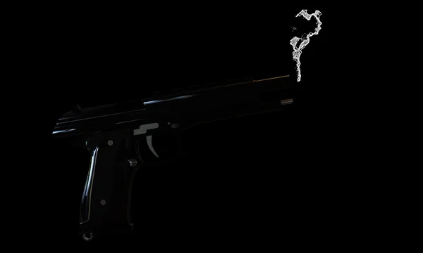 Pistola fumatrice — Foto Stock