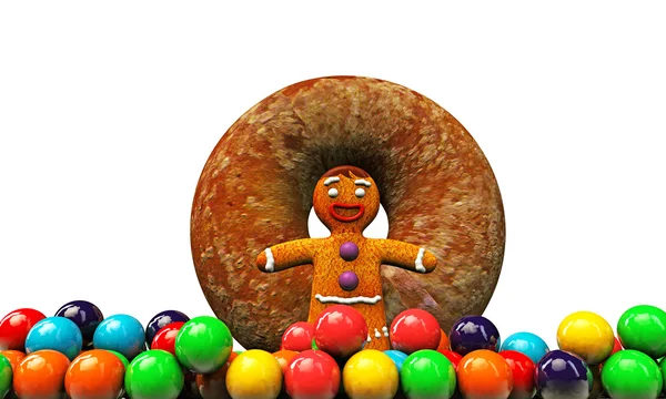 Ginger bread man — Stock Photo, Image