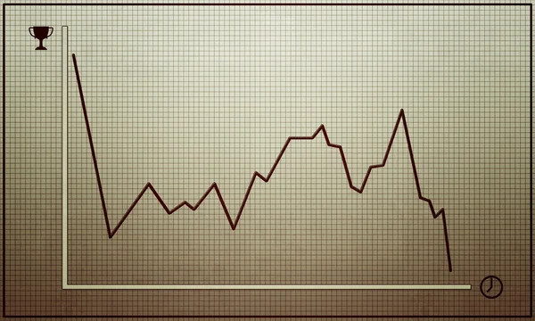 Gráfico vitórias — Fotografia de Stock