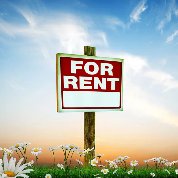 For rent sign — Stock Photo, Image