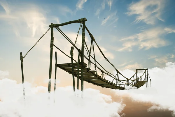 Wooden bridge — Stock Photo, Image