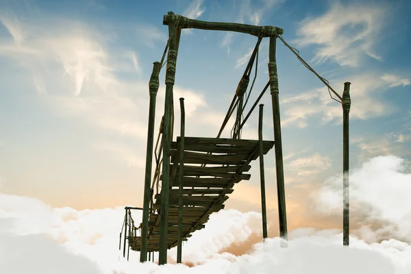 Ponte de madeira — Fotografia de Stock