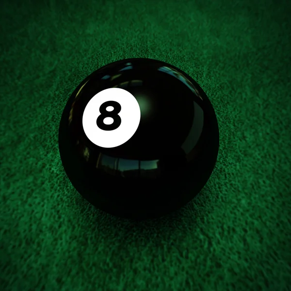 Basen piłka numer osiem — Zdjęcie stockowe
