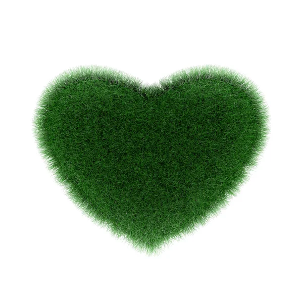 Gräs hjärtformade — Stockfoto