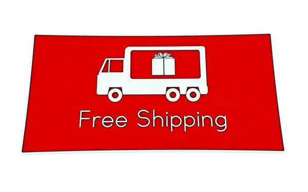 Free shipping sign — Stock Photo, Image