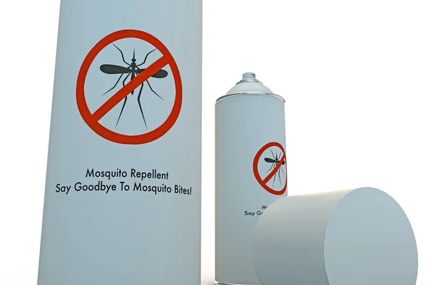 Aerosol de mosquitos puede — Foto de Stock