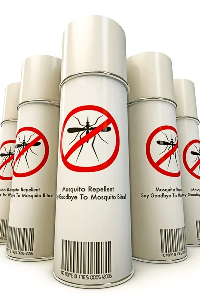 Latas espumosas repelentes de mosquitos —  Fotos de Stock