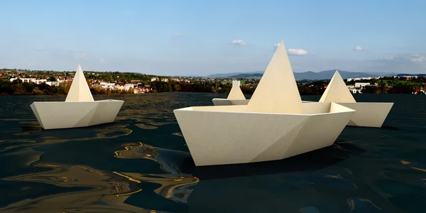 Barcos de origami —  Fotos de Stock