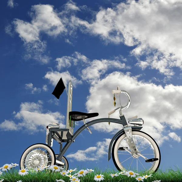 Blue tricycle — Stock Photo, Image