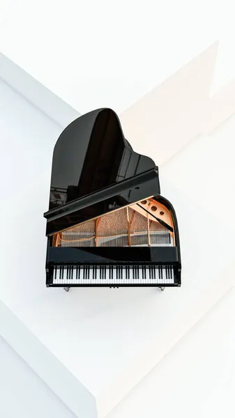 Grand Piano Isolated White Background Illustration — Stock Photo, Image