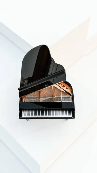 Piano Cola Aislado Sobre Fondo Blanco Ilustración — Foto de Stock