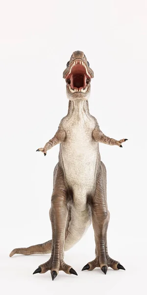 Tyrannosaurus Geïsoleerd Witte Achtergrond Illustratie — Stockfoto