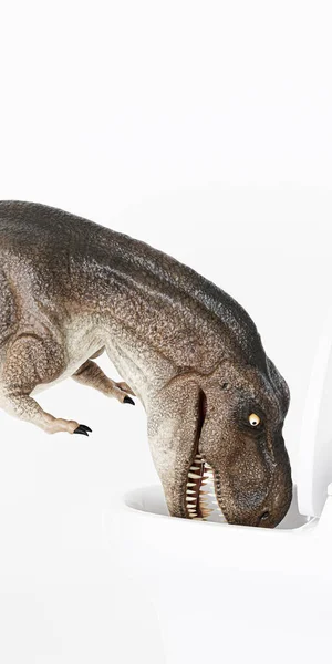Tyranosaurus Izolované Bílém Pozadí Ilustrace — Stock fotografie