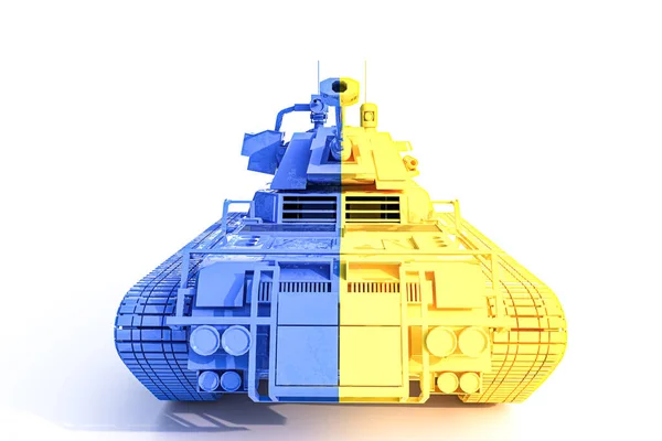Beyaz Arka Plan Illüstrasyon Izole Tank — Stok fotoğraf
