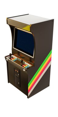 Beyaz arkaplan üzerinde izole oyun dolabı 3d illüstrasyon