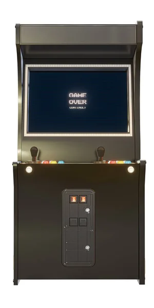 Arcade Kast Geïsoleerd Witte Achtergrond Illustratie — Stockfoto