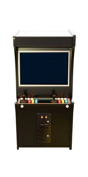 Arcade Cabinet Isolated White Background Illustration — Stock Photo, Image