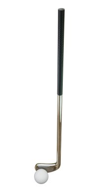 Beyaz arka planda izole edilmiş golf sopası 3D illüstrasyon