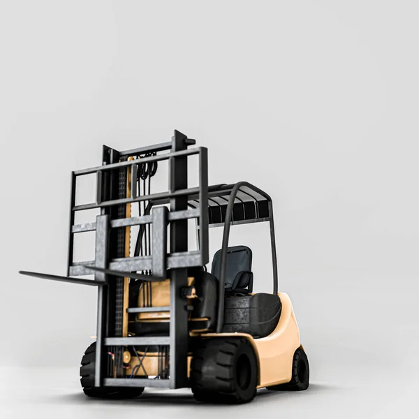 Forklift Isolated White Background Illustration — Photo