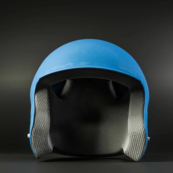 Baseball Helmet Isolated Black Background Illustration — Foto Stock