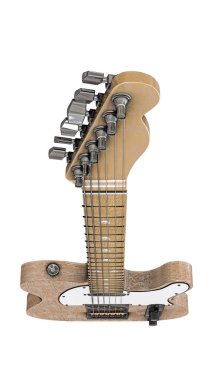 electric guitar isolated on white background 3d illustration