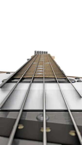 Electric Guitar Isolated White Background Illustration — Stock Photo, Image