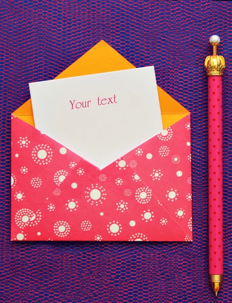 Beautiful envelope — Stock Photo, Image