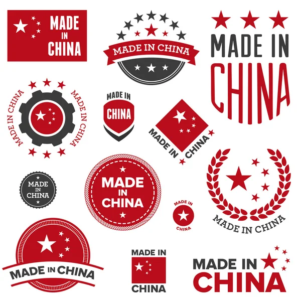 Made in China designs — Stock Vector