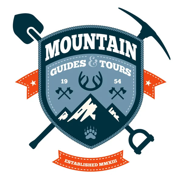 Mountain emblem — Stock Vector