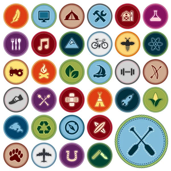 Merit badges — Stock Vector