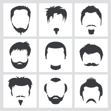 Male hair graphics clipart