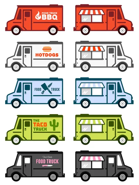 Food-Truck-Grafik — Stockvektor