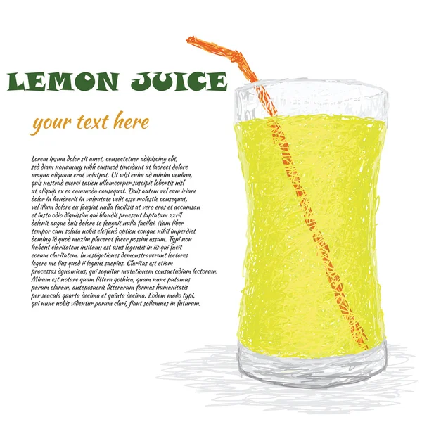 Jus de citron — Image vectorielle