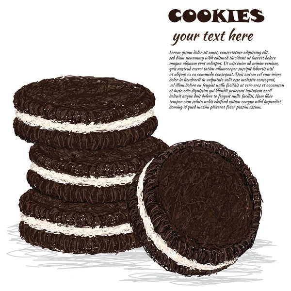 Cookies — Stockvektor
