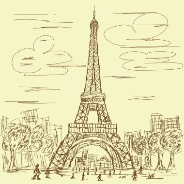 Vintage eifel Kulesi