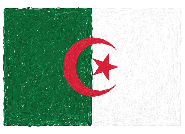 Flaga Algierii — Wektor stockowy