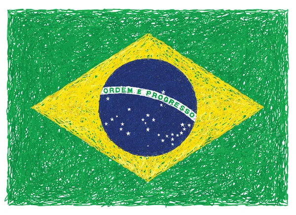 Flag of brazil — Stock Vector