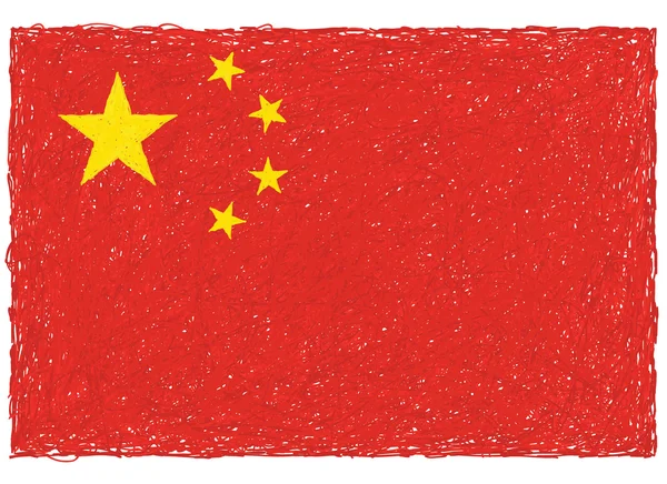 Bendera China - Stok Vektor