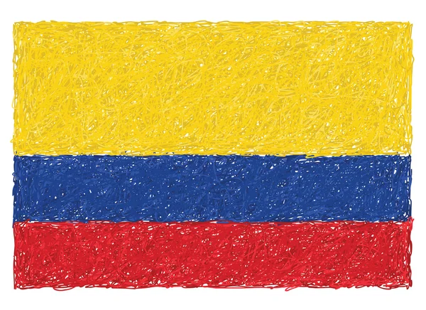Bandeira da Colômbia — Vetor de Stock