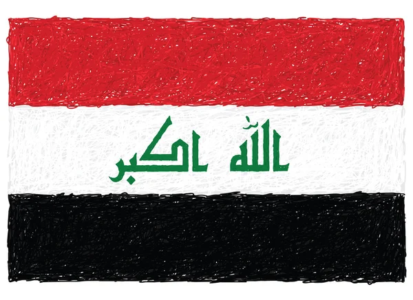 Flagge des Irak — Stockvektor