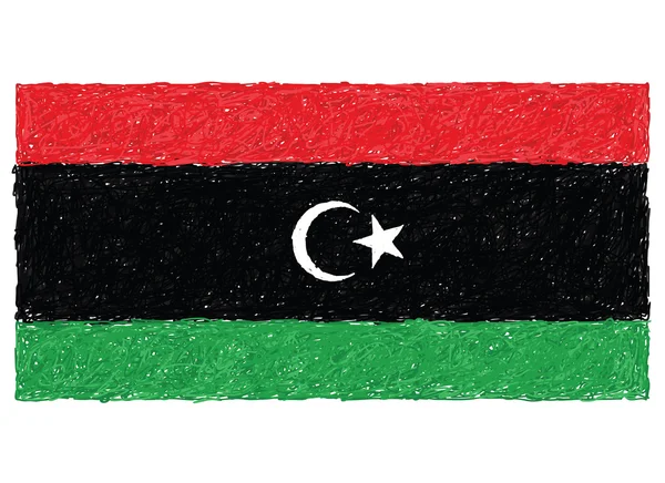 Bandera de Libya — Archivo Imágenes Vectoriales