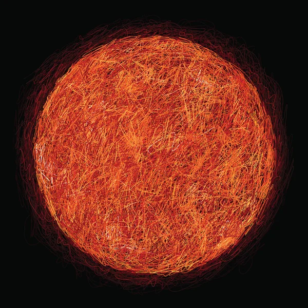 Croquis du soleil — Image vectorielle