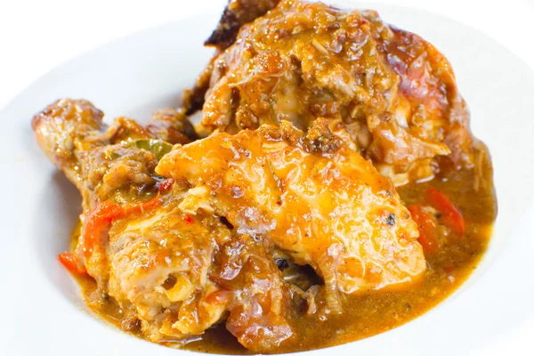 Pollo arrosto in salsa barbecue — Foto Stock