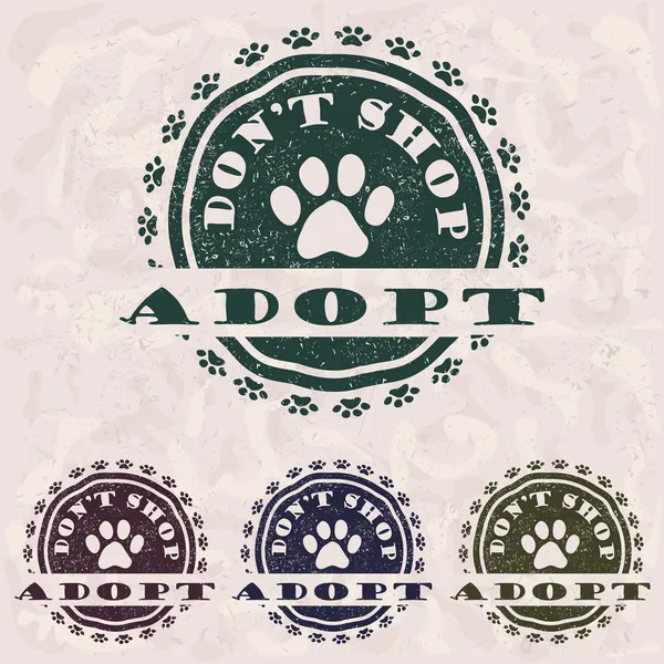 Adopter ne pas magasiner — Image vectorielle