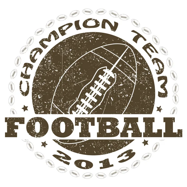 Football label — Stock Vector