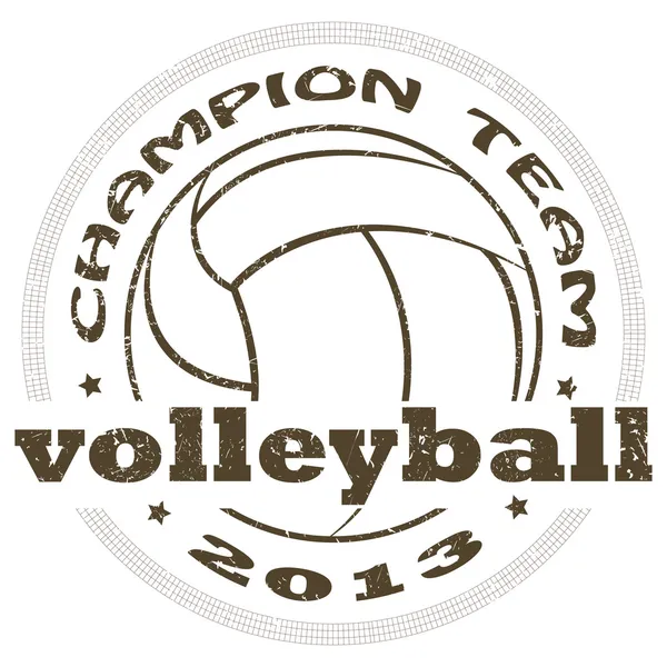 Volleyball label — Stock Vector