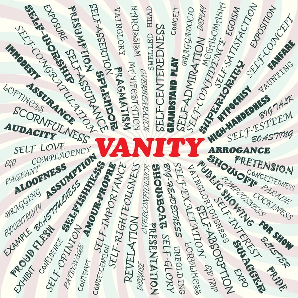 Vanity — Stock Vector
